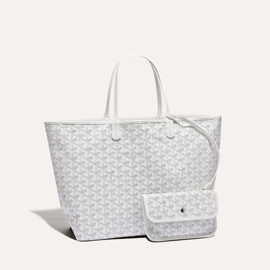 Handbag Goyard Saint Louis White